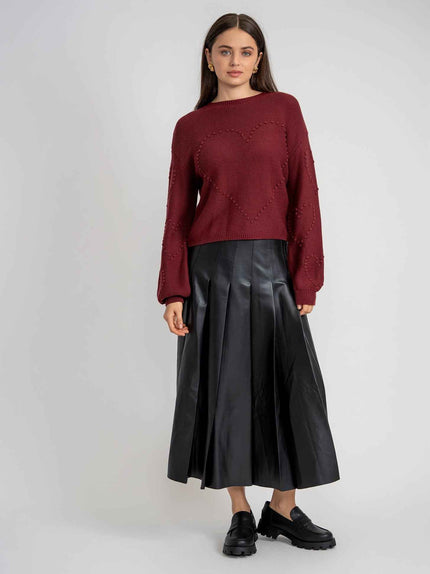 Heart Knitted Sweater