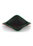 Jaguar Leather Card Holder Wallet Pink + Green