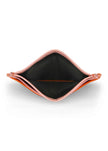 Jaguar Leather Card Holder Wallet Pink and Orange