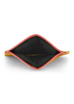 Jaguar Leather Card Holder Wallet Yellow and Pink