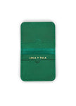 Leather Cardholder Wallet Emerald