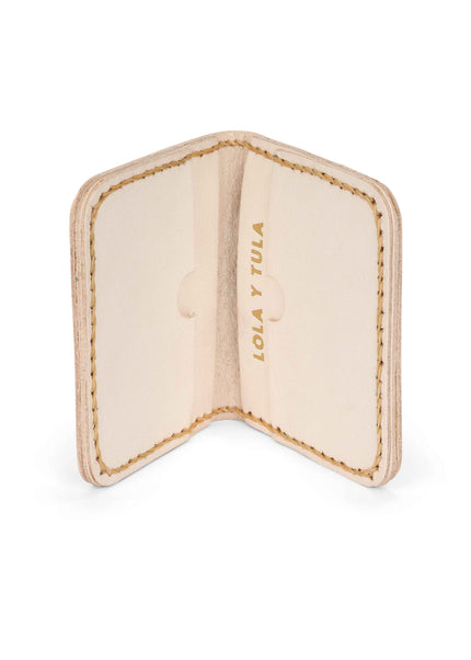Leather Cardholder Wallet Sand