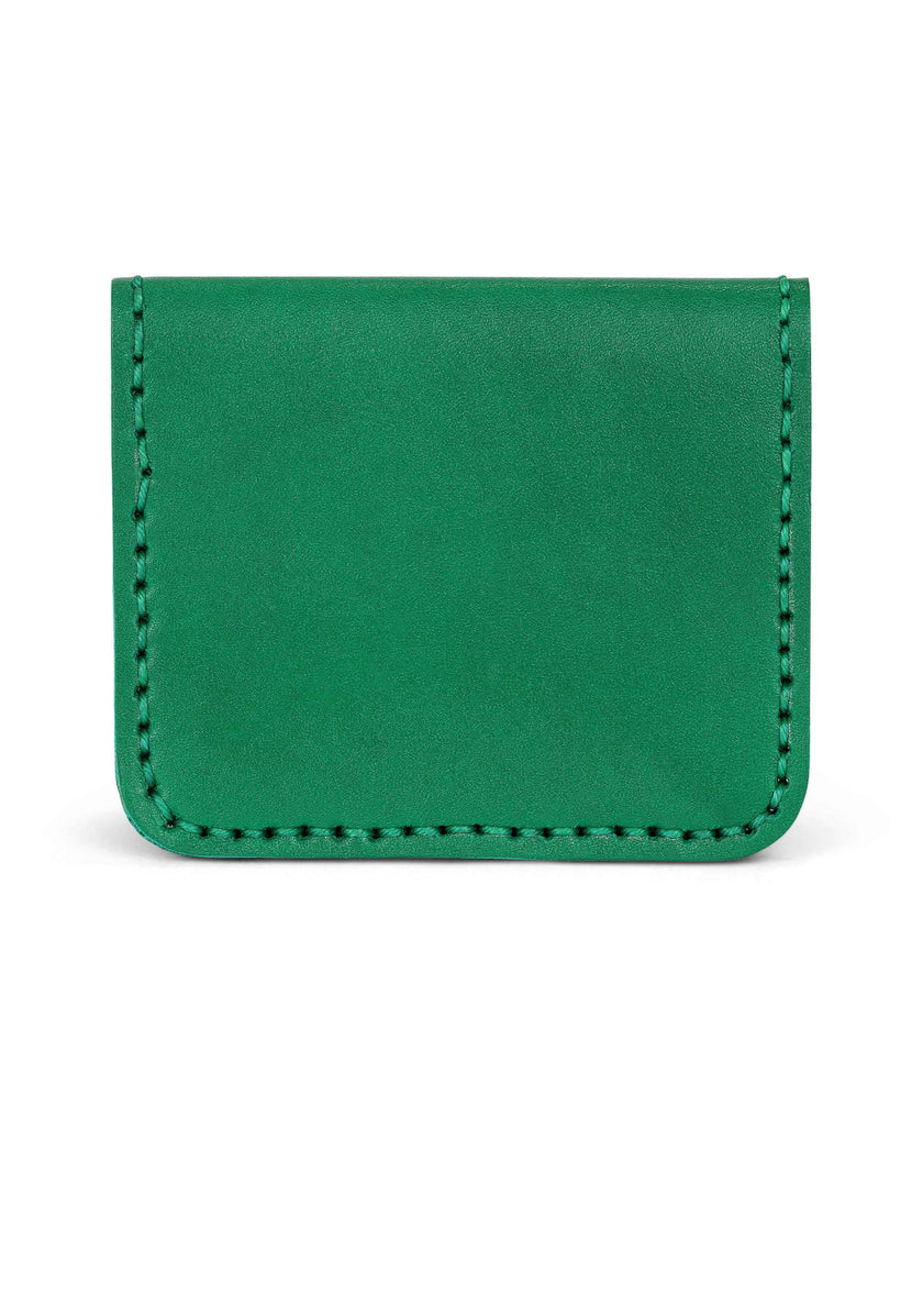 Leather Cardholder Wallet Emerald