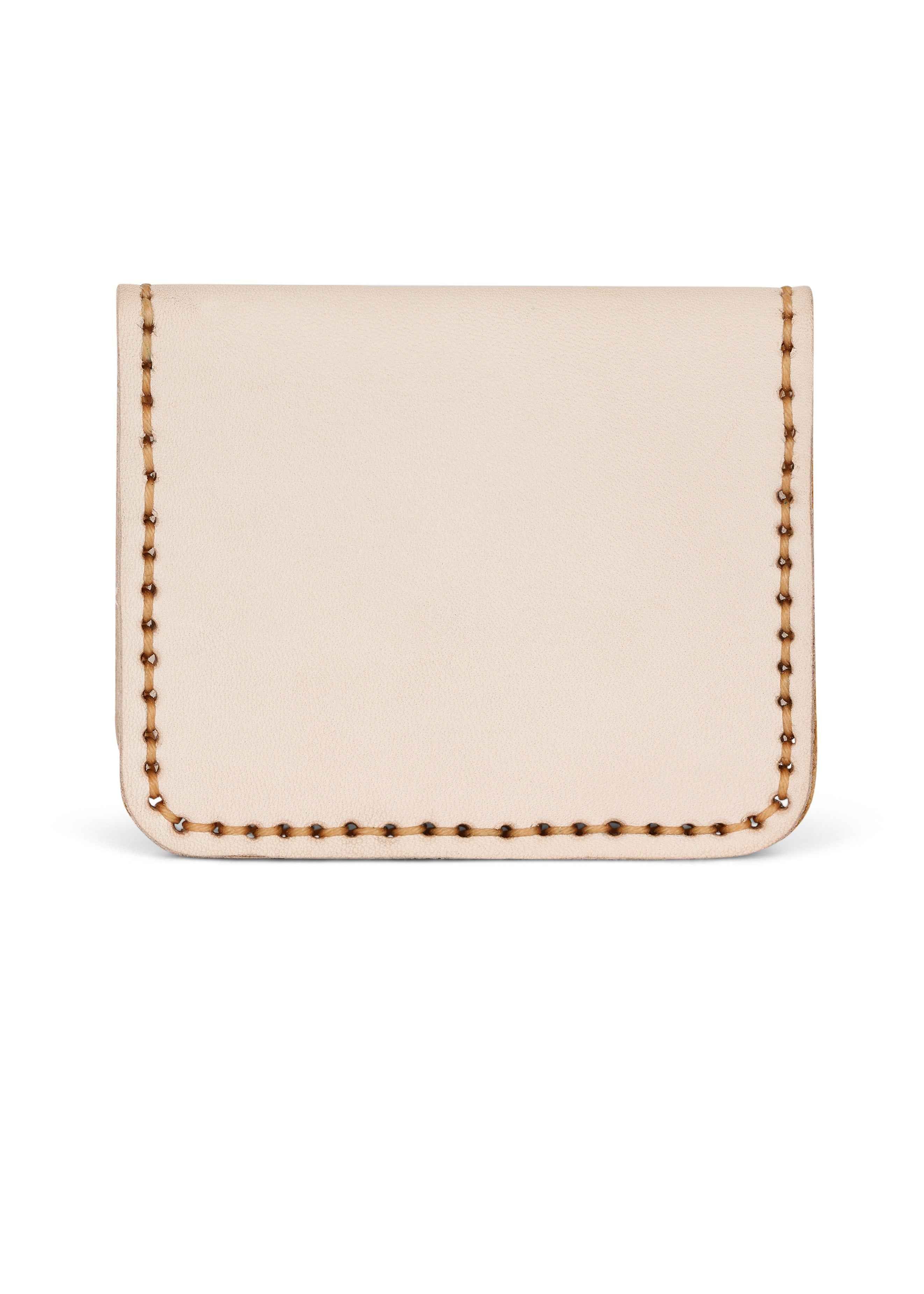 Leather Cardholder Wallet Sand