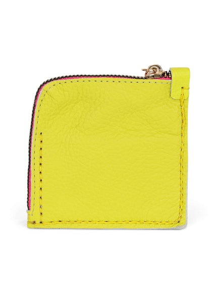 Jaguar Embroidered Zip Around Wallet Yellow