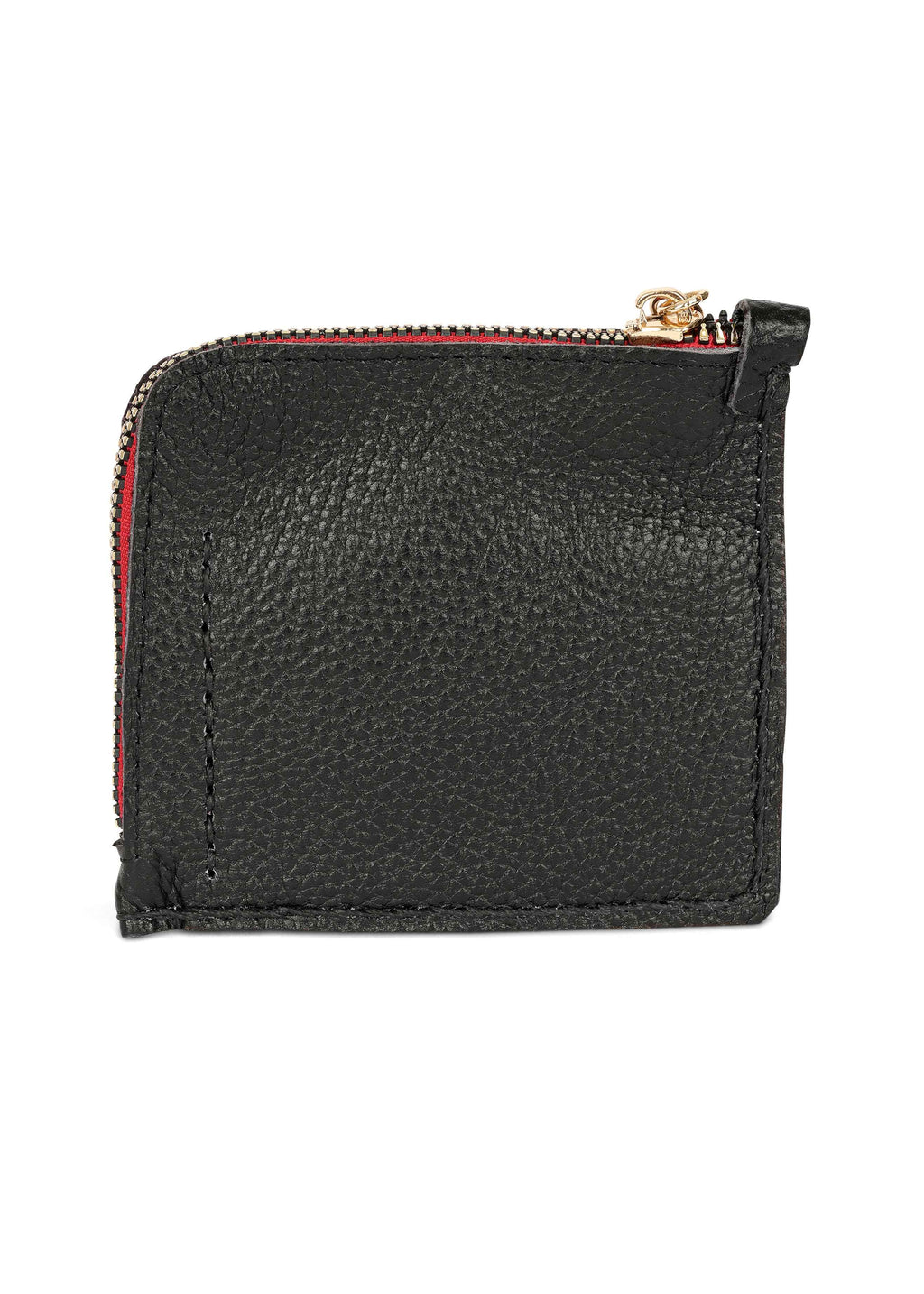 Jaguar Embroidered Zip Around Wallet Black