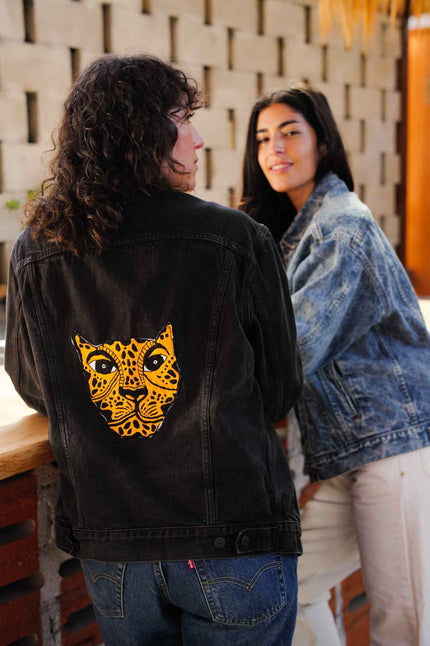 Vintage Levi Denim Jaguar Jacket Black