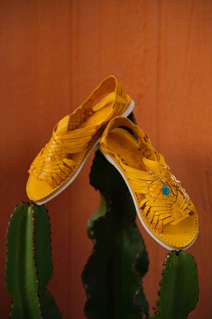 Yellow Leather Pachuco Huarache