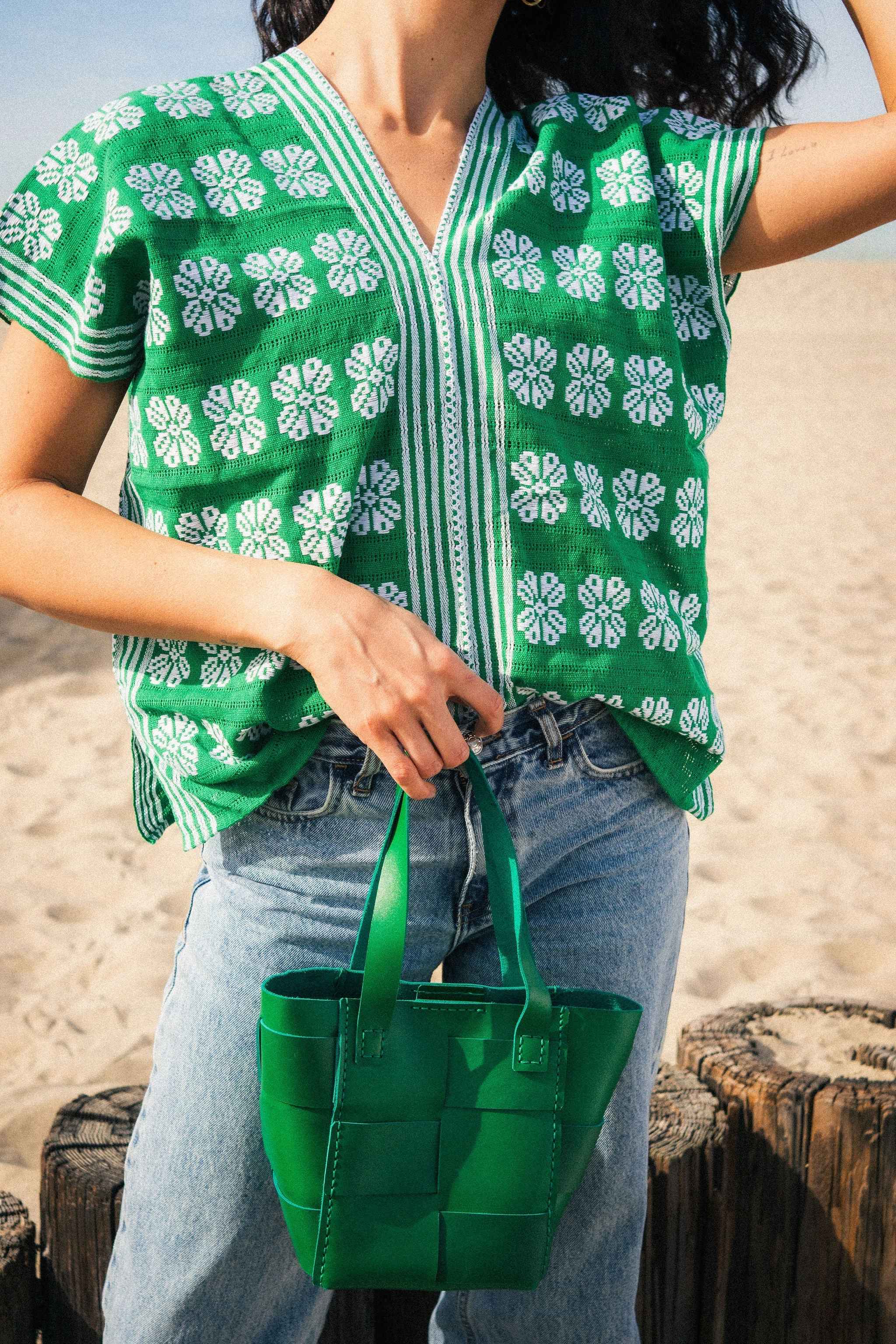 Carmen Basket Bag Green