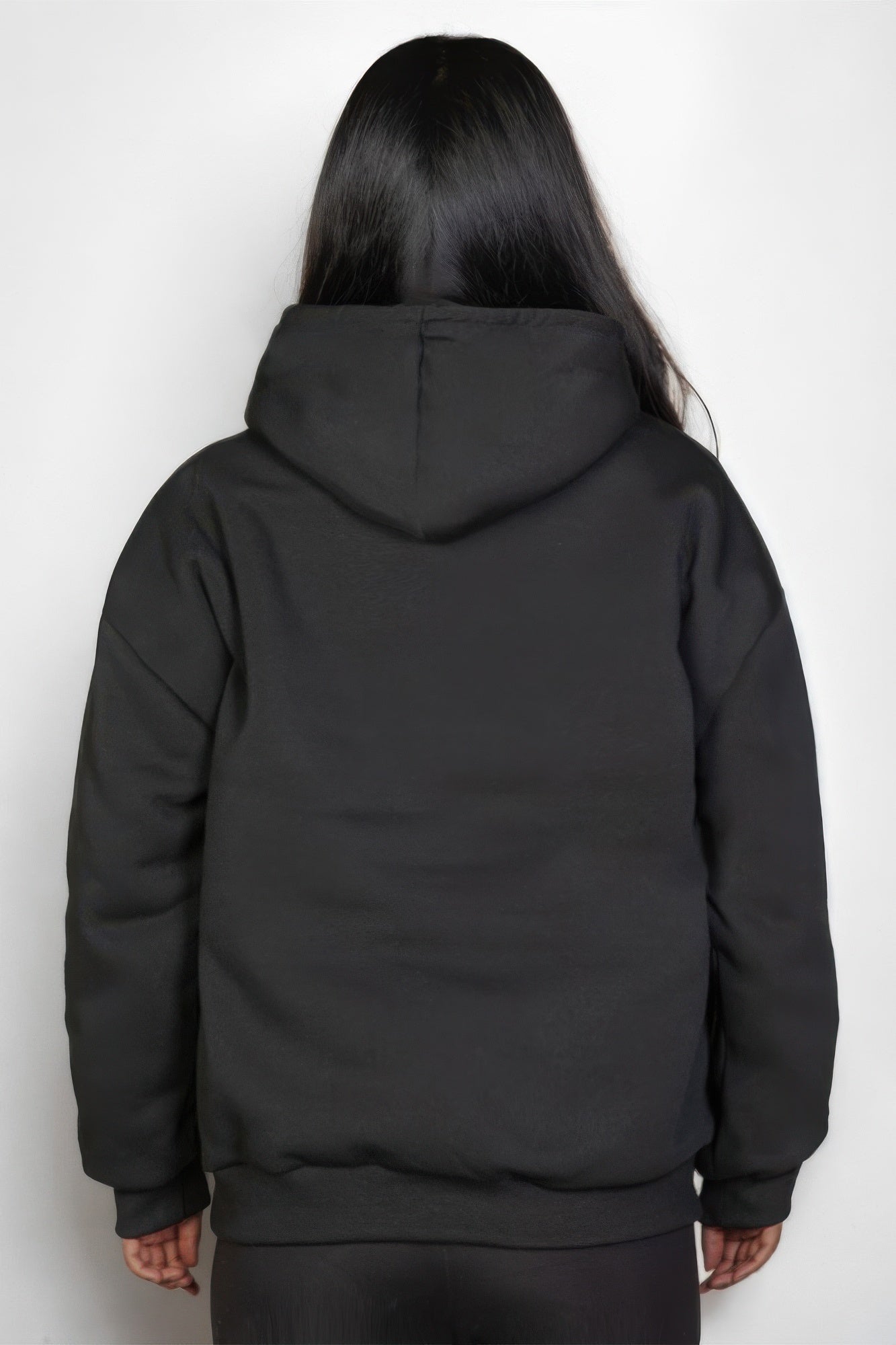 Plus Size Graphic Kangaroo Pocket Drawstring Hoodie - Pikemla