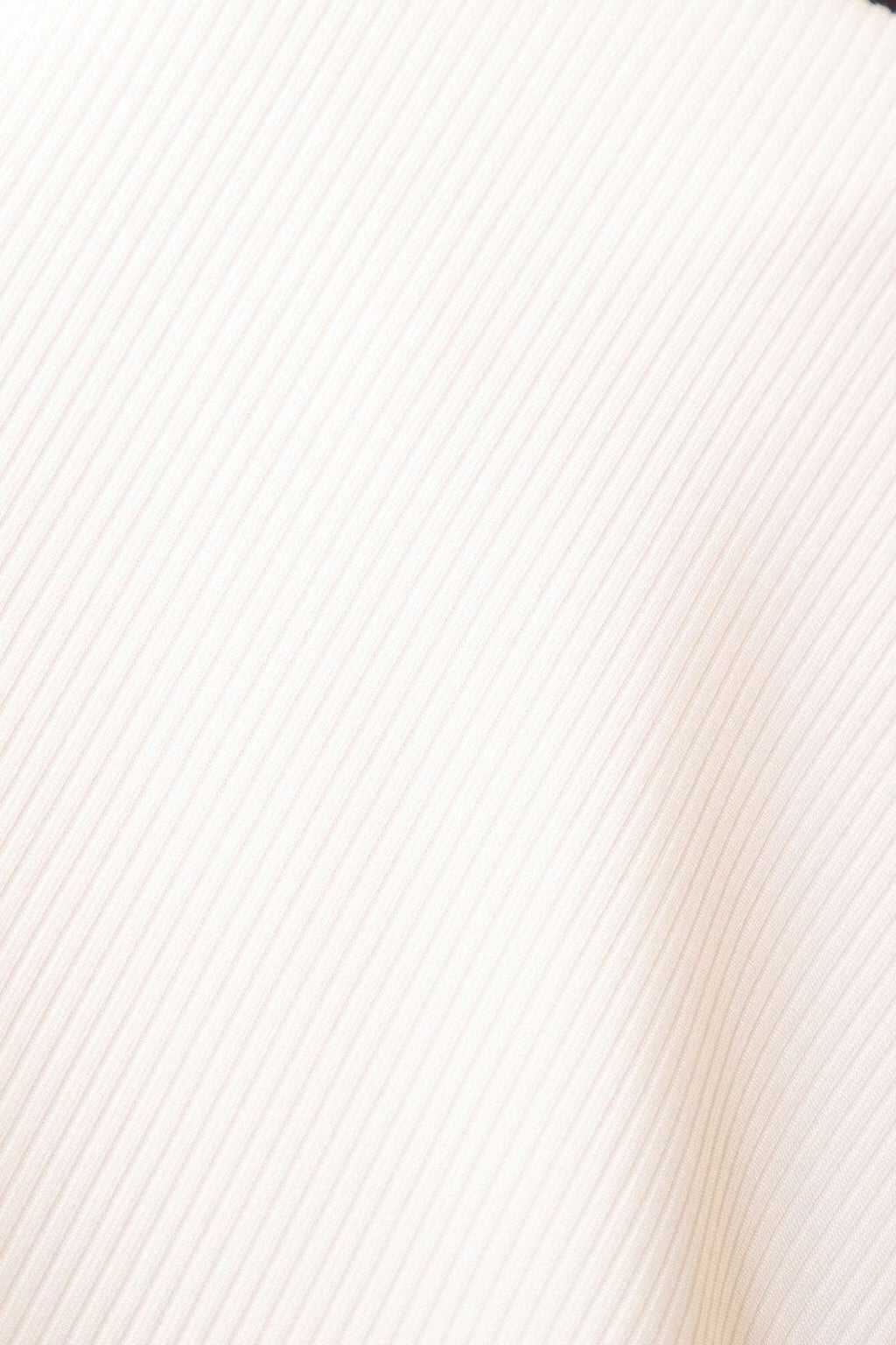 Ribbed Round Neck Long Sleeve Top - Pikemla