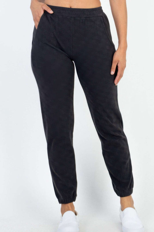 Ribbed Side Pocket Joggers - Pikemla