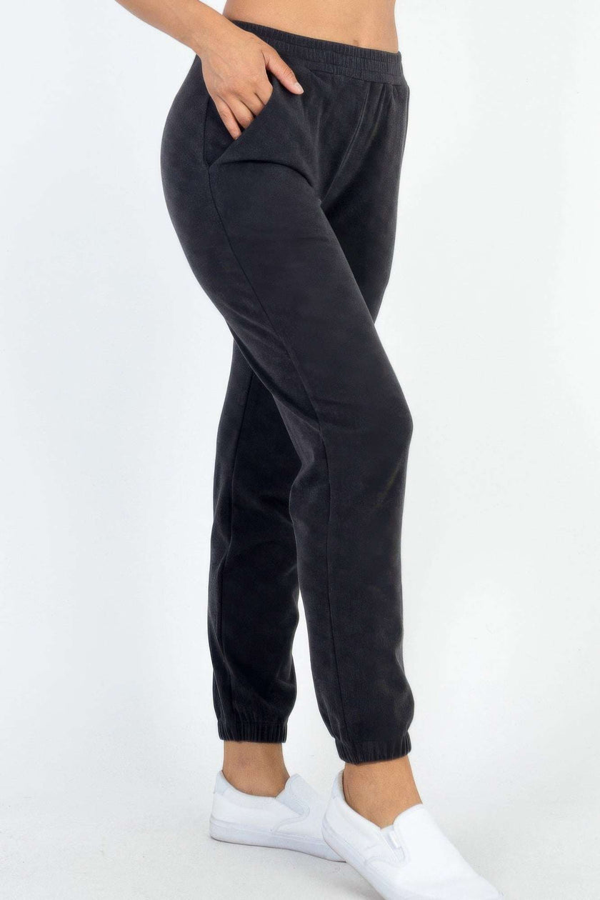 Ribbed Side Pocket Joggers - Pikemla