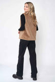 Solid Faux Fur Vest - Pikemla