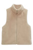 Solid Faux Fur Vest - Pikemla