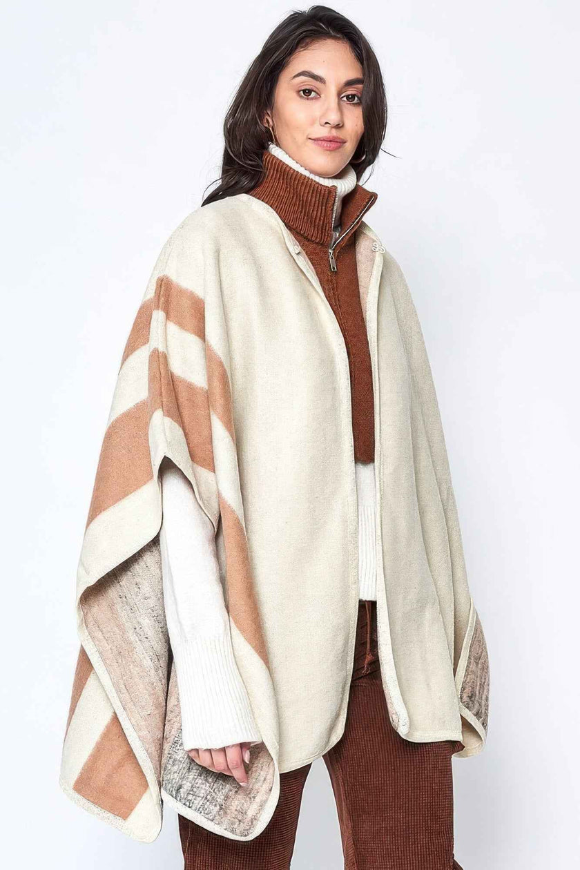 Side Border Ruana - Pikemla