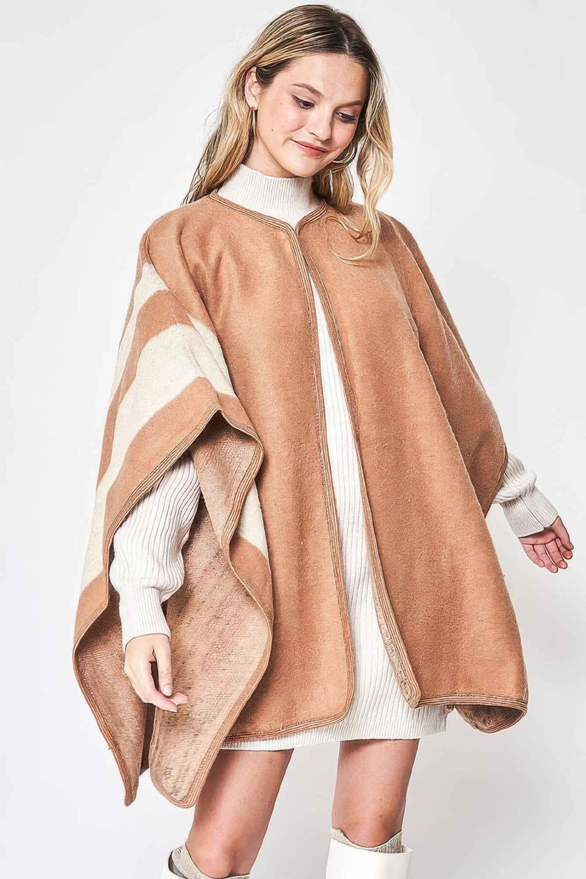 Side Border Ruana - Pikemla