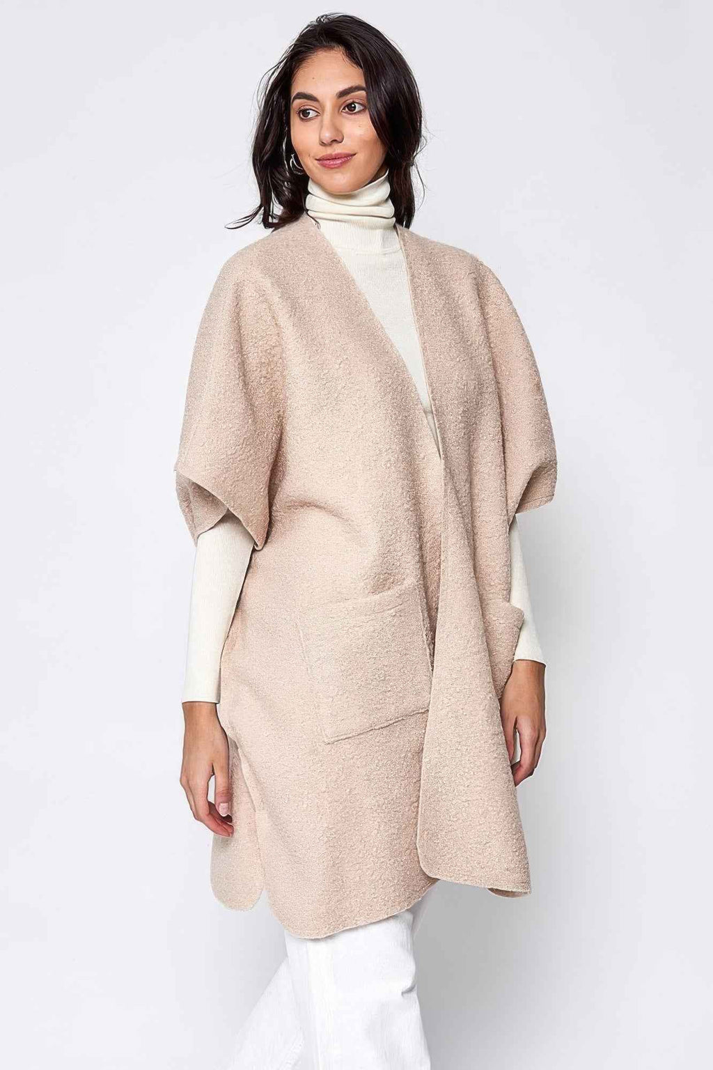 Open Front Pocket Kimono - Pikemla