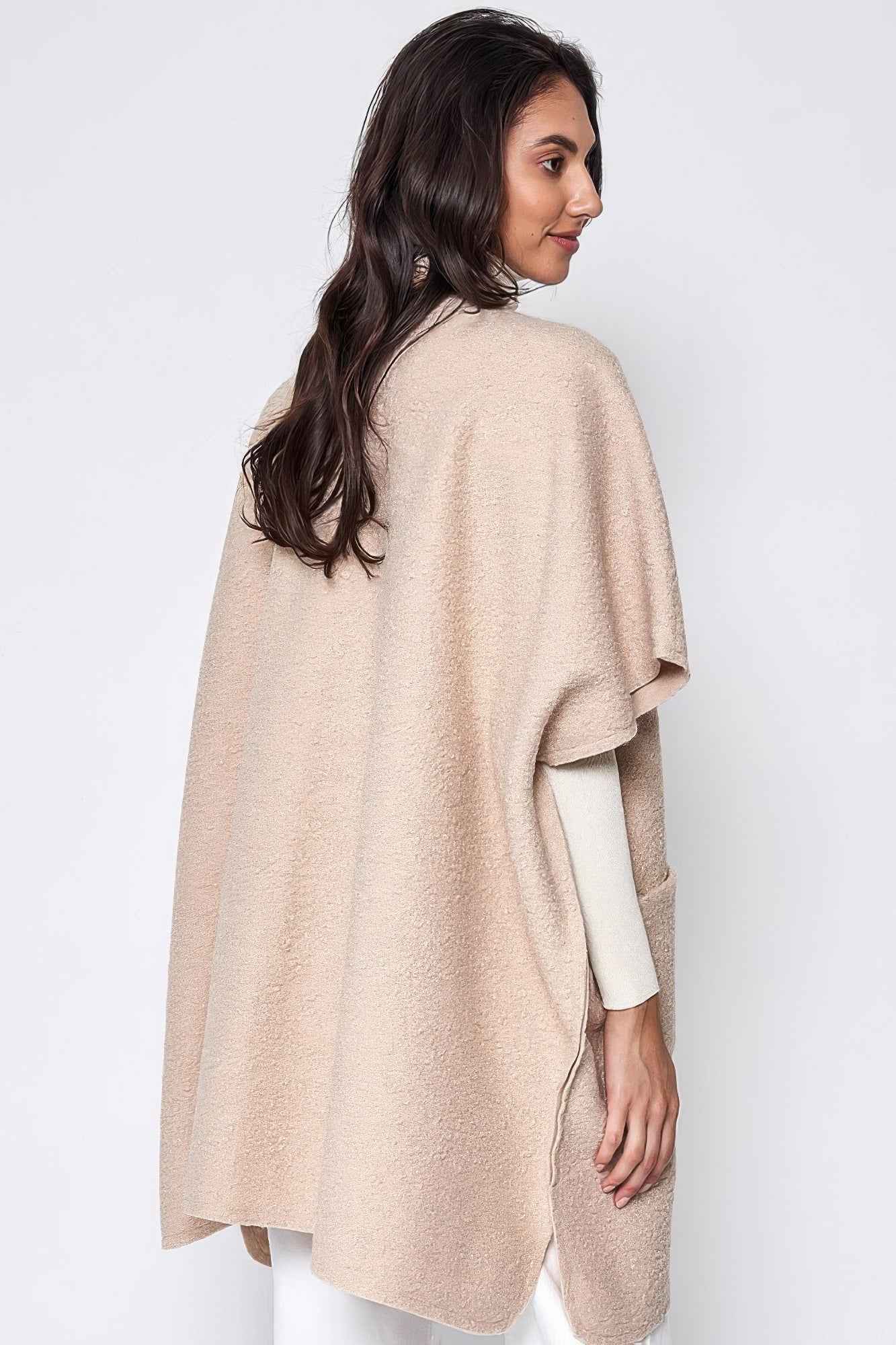 Open Front Pocket Kimono - Pikemla