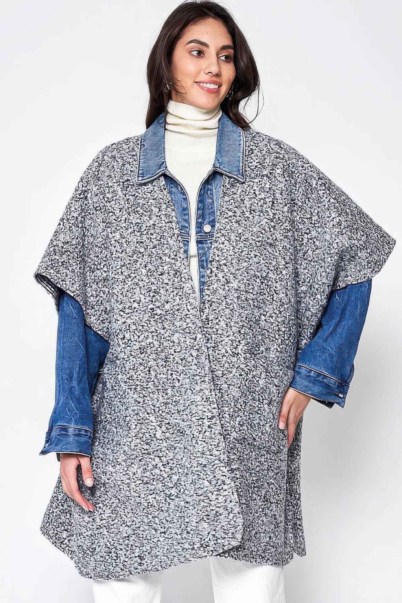 Open Front Pocket Kimono - Pikemla