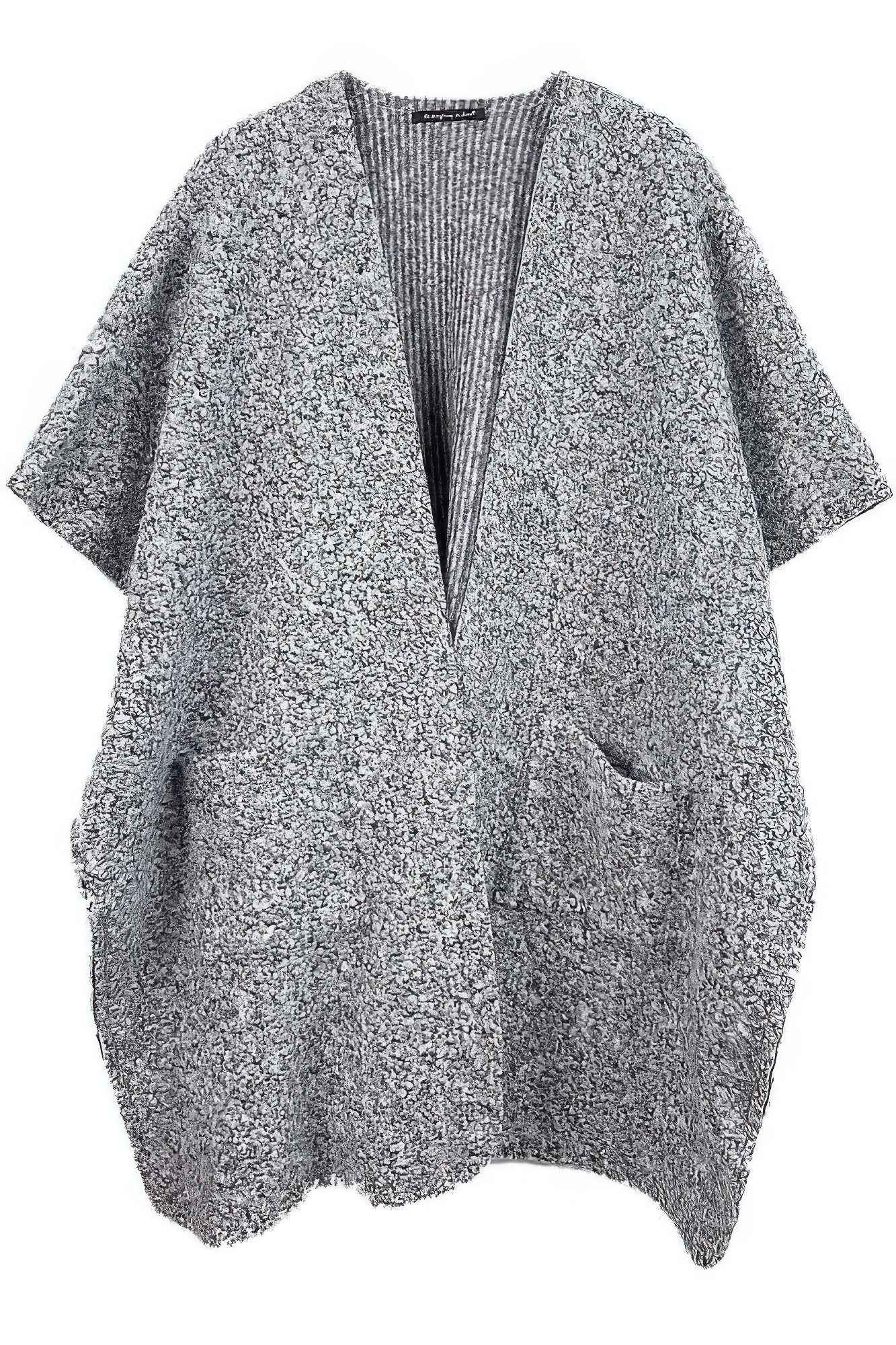 Open Front Pocket Kimono - Pikemla