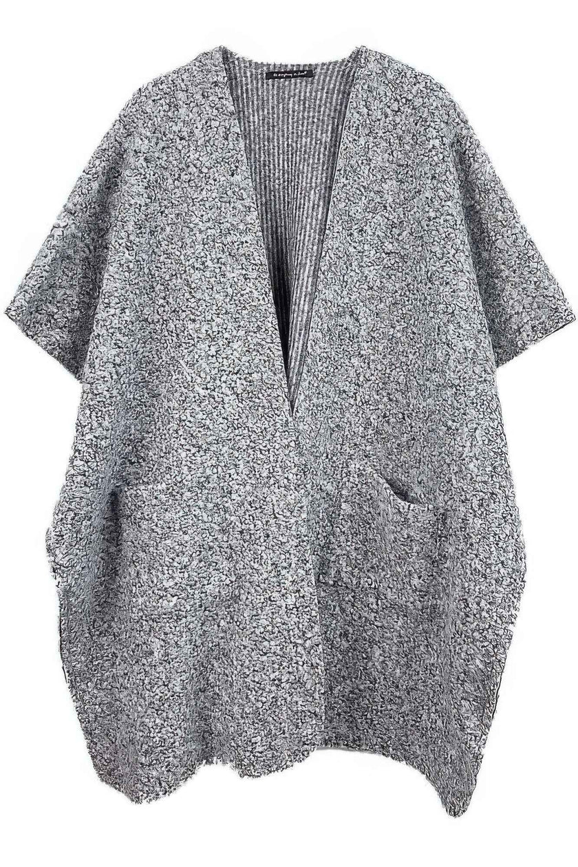 Open Front Pocket Kimono - Pikemla