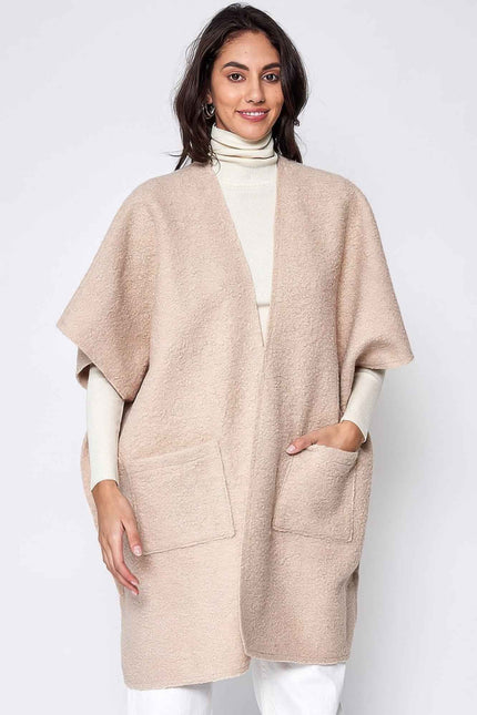 Open Front Pocket Kimono - Pikemla