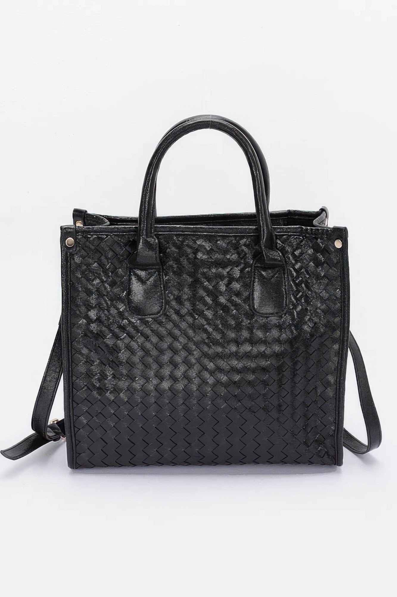 Metallic Braided Tote Bag - Pikemla