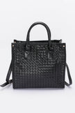 Metallic Braided Tote Bag - Pikemla