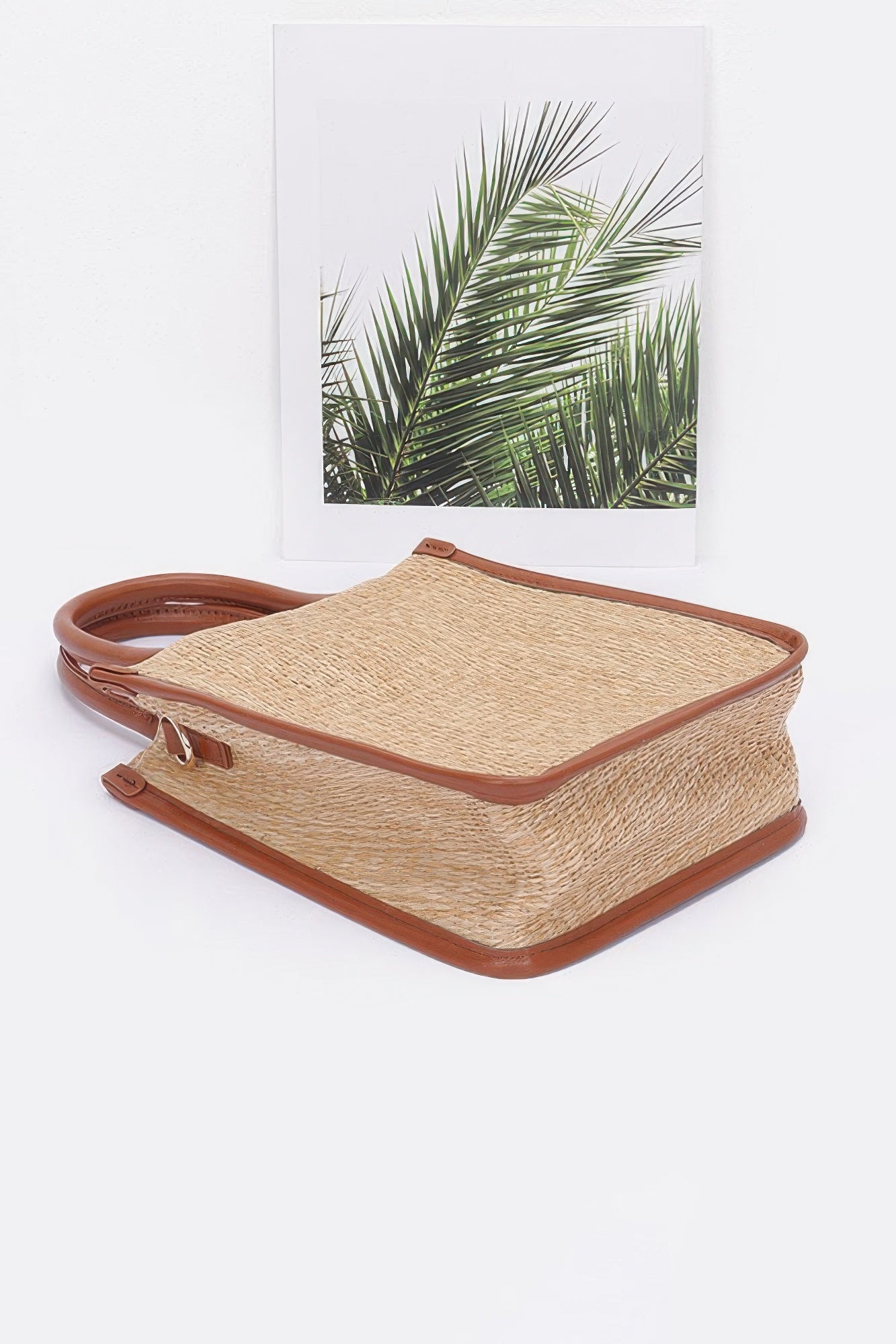 Faux Straw Tote Bag - Pikemla