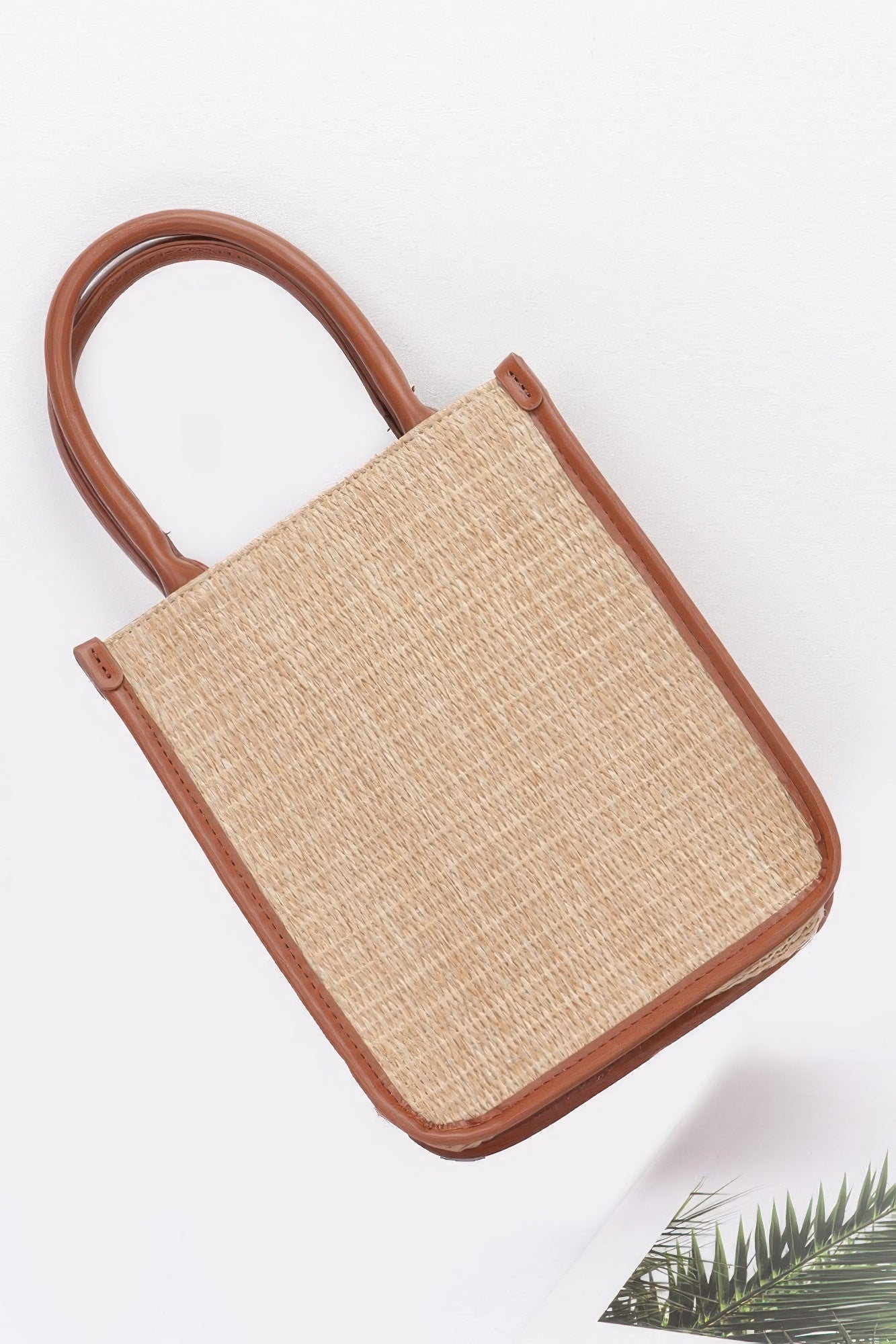 Faux Straw Tote Bag - Pikemla