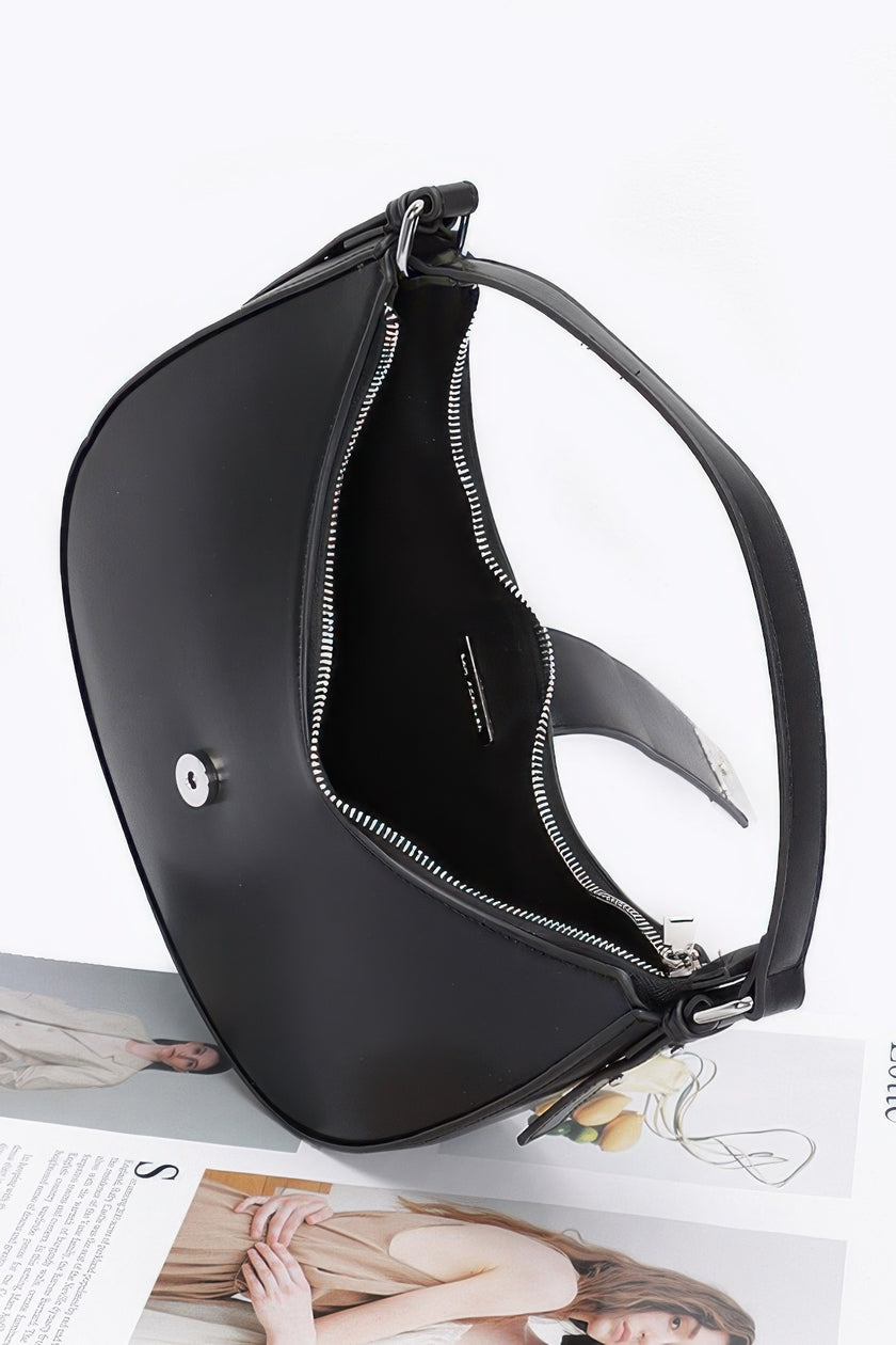 Faux Leather Hobo Bag - Pikemla