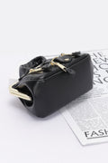 Faux Leather Jacket Style Crossbody Bag - Pikemla