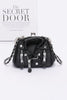 Faux Leather Jacket Style Crossbody Bag - Pikemla