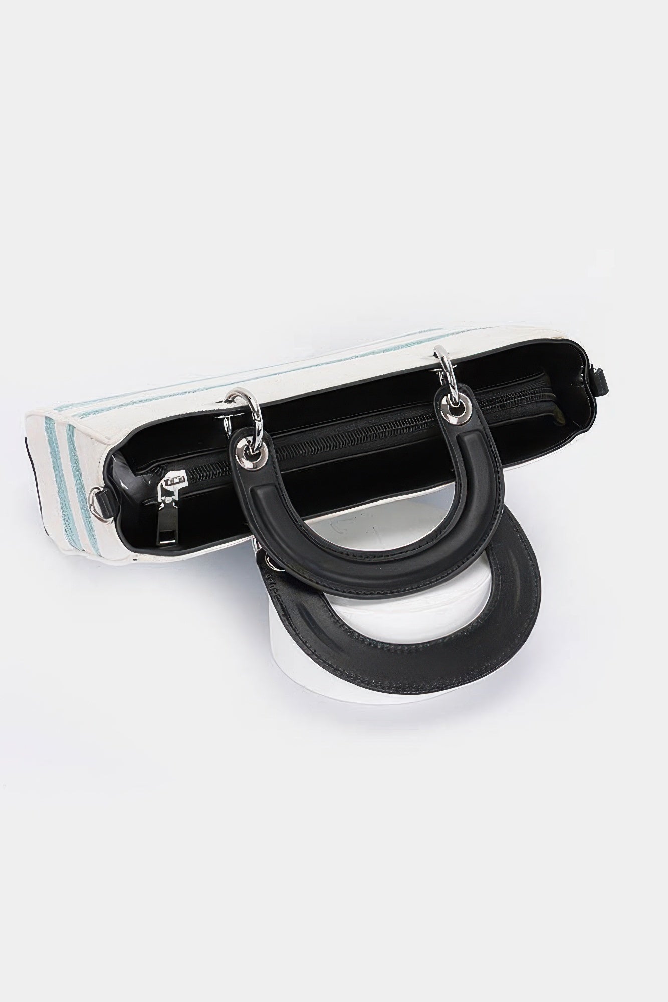 Embroidery Faux Leather Tote Bag - Pikemla