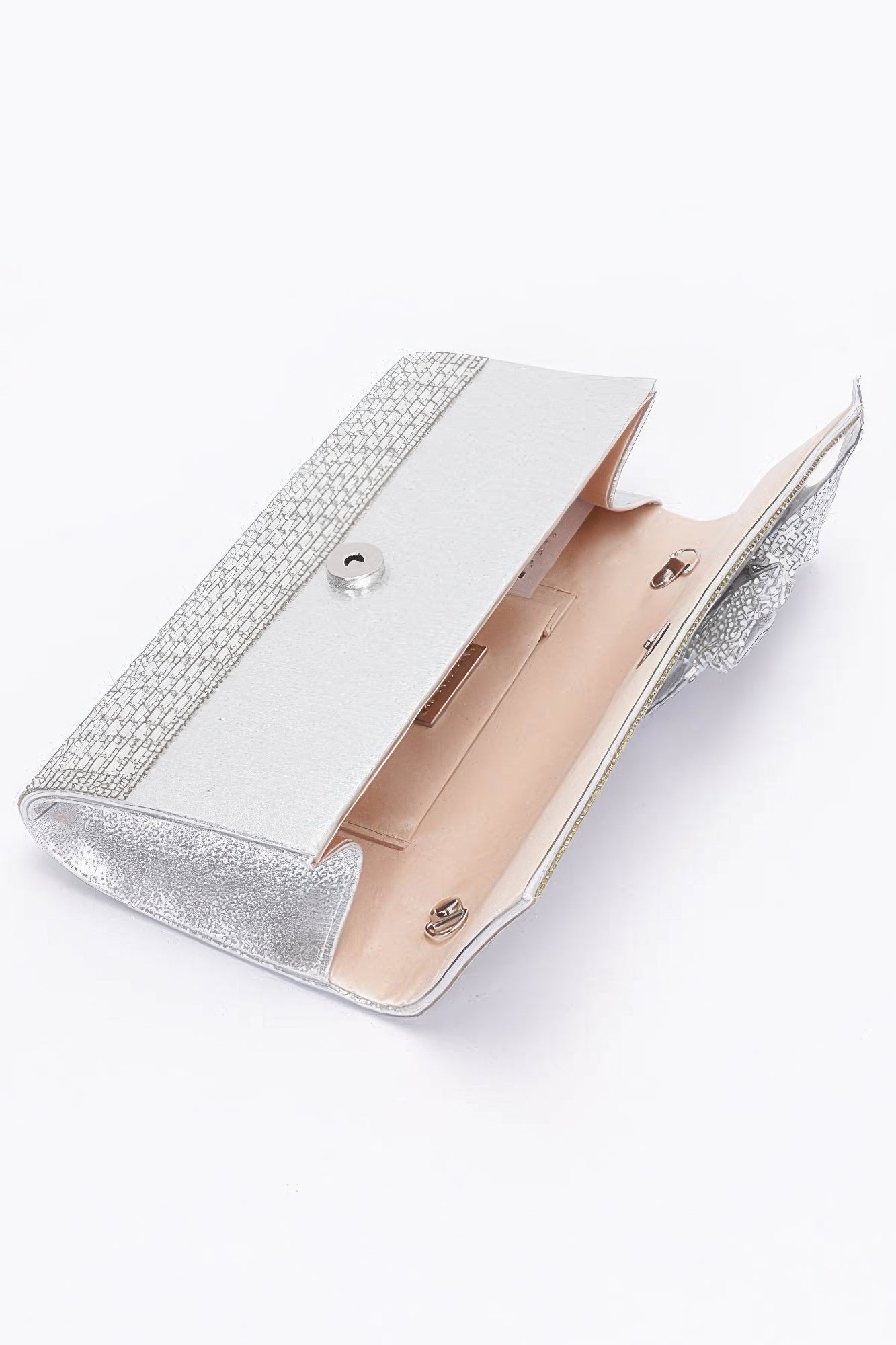 Rhinestone Party Clutch W/ Rhinestone Bow - Pikemla