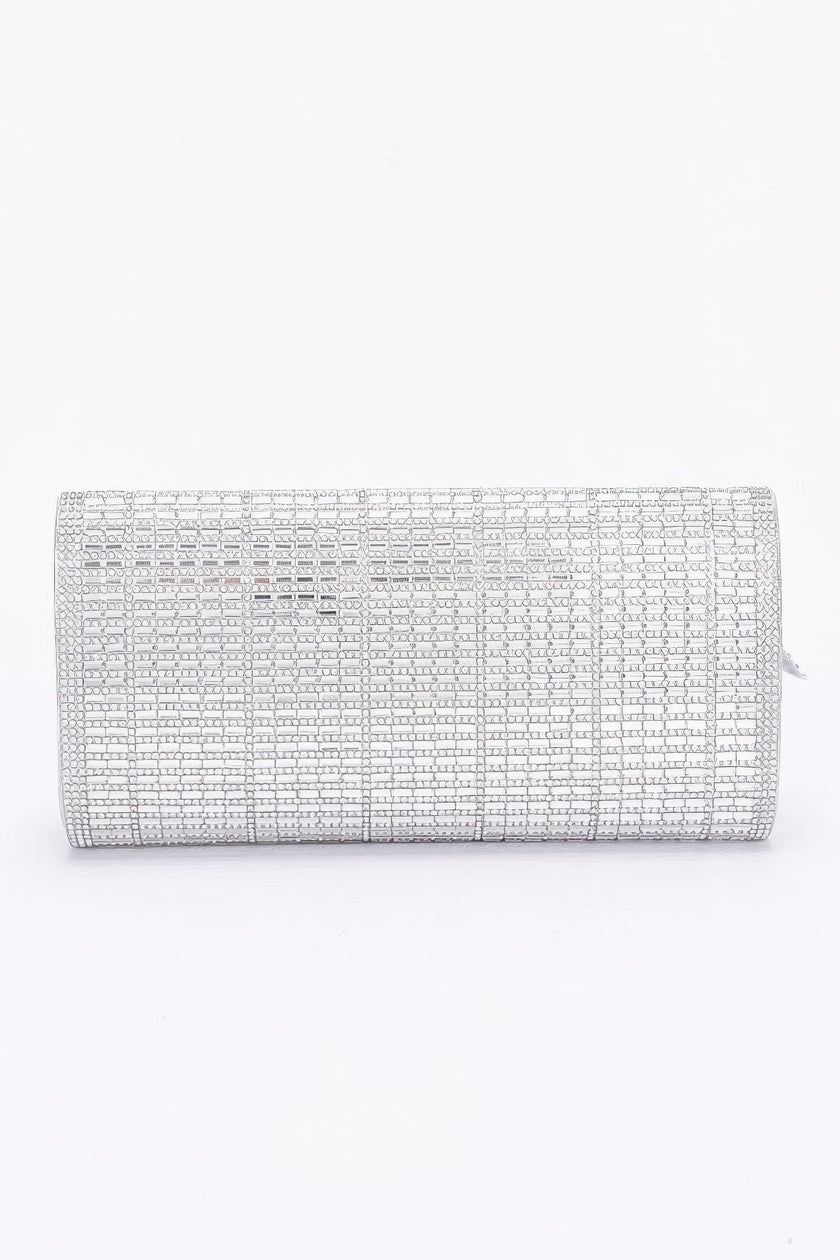 Rhinestone Party Clutch W/ Rhinestone Bow - Pikemla