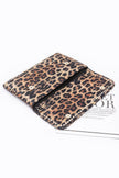 Nylon Leopard Metal Studded Clutch Bag - Pikemla