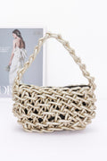 Metallic String Handmade Tote Bag - Pikemla