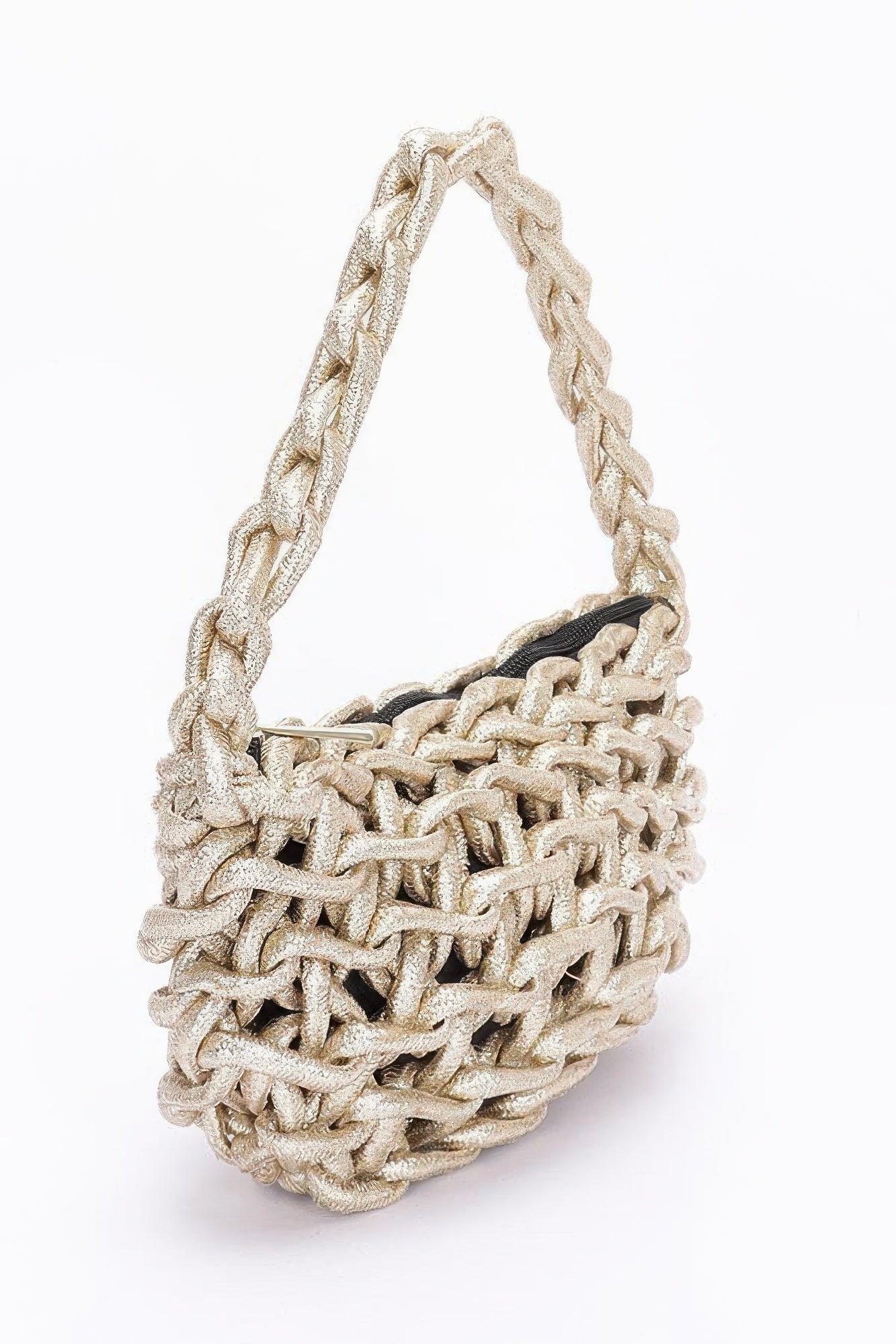 Metallic String Handmade Tote Bag - Pikemla