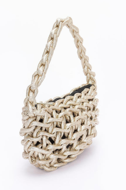 Metallic String Handmade Tote Bag - Pikemla