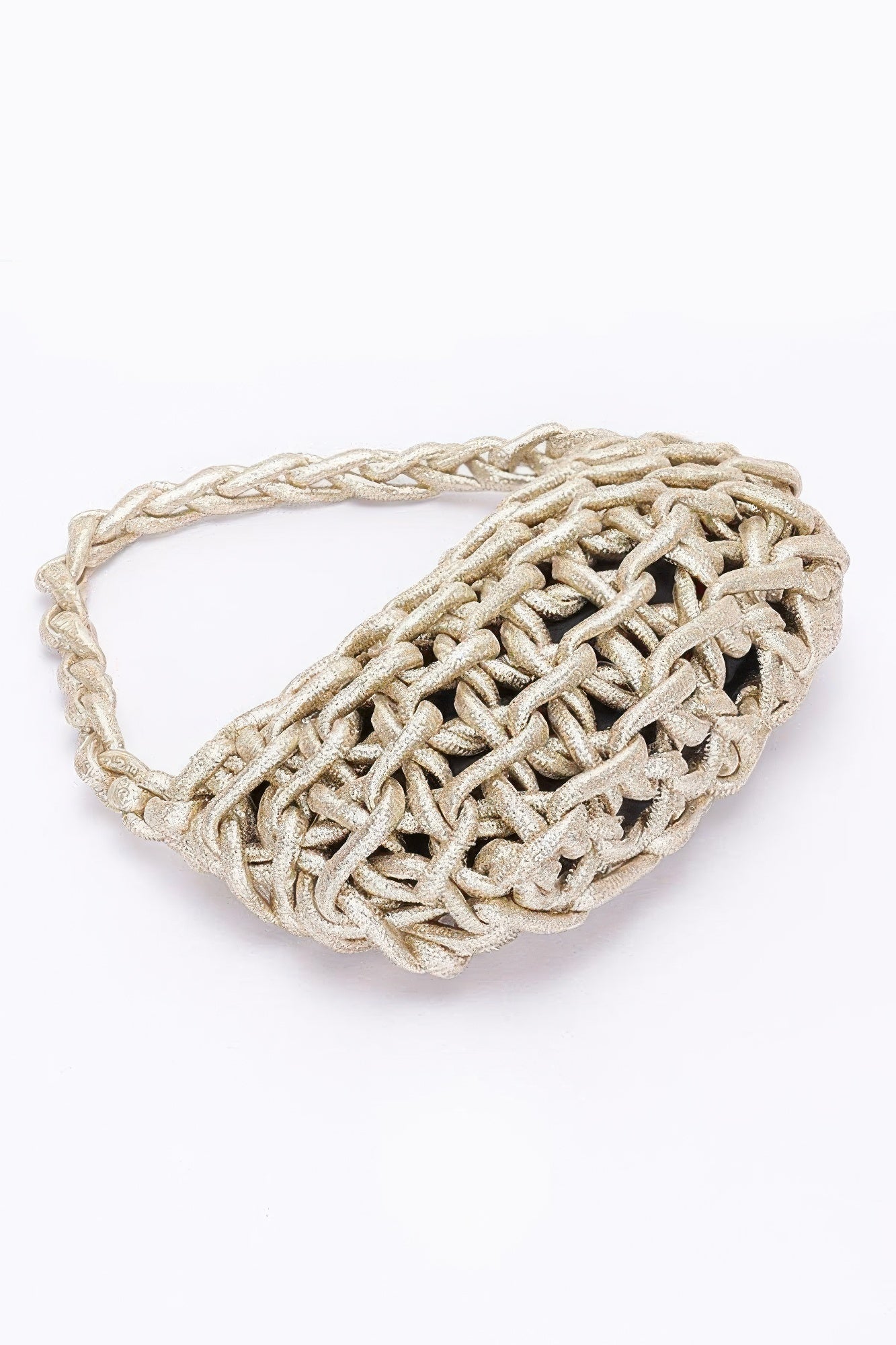Metallic String Handmade Tote Bag - Pikemla