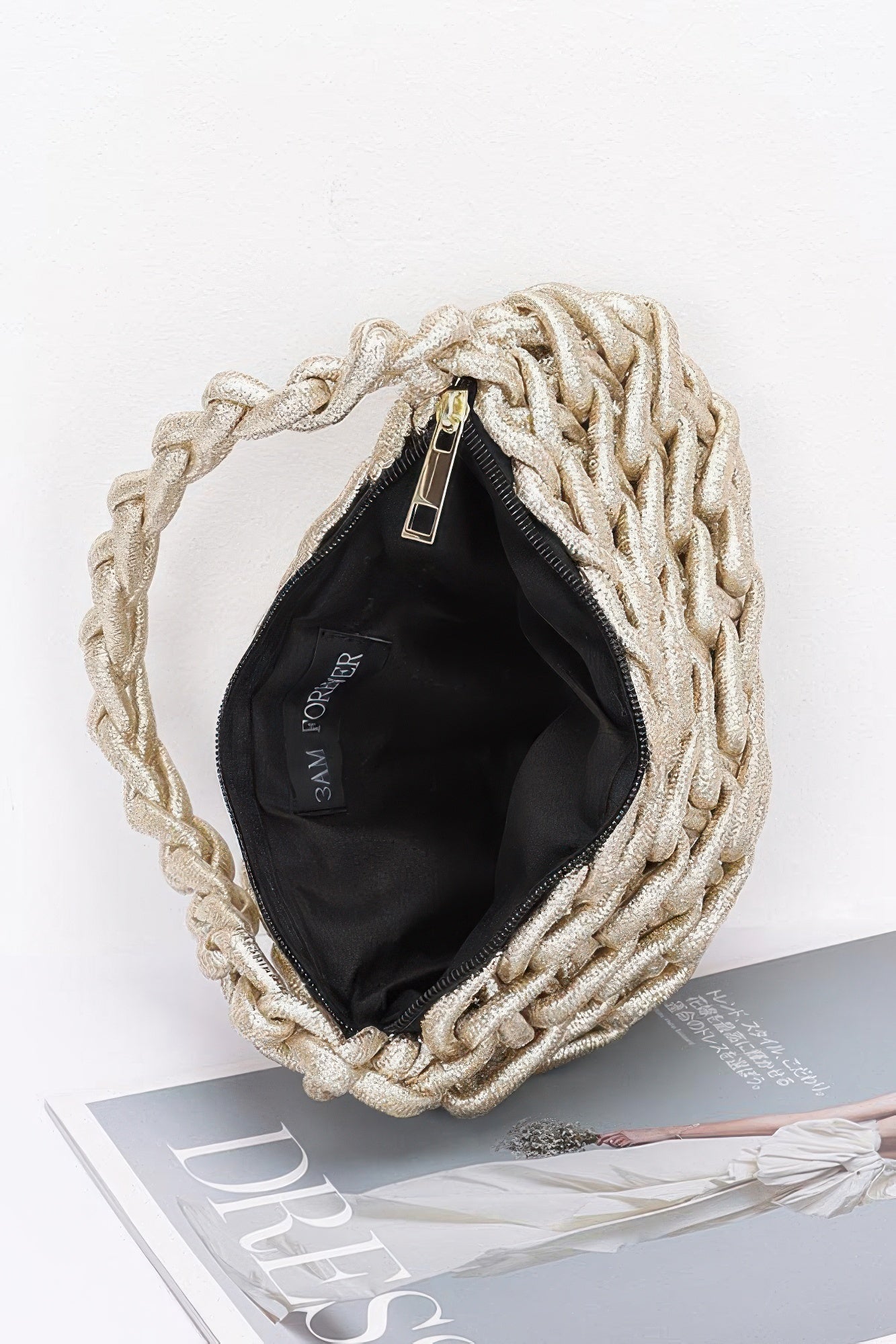 Metallic String Handmade Tote Bag - Pikemla
