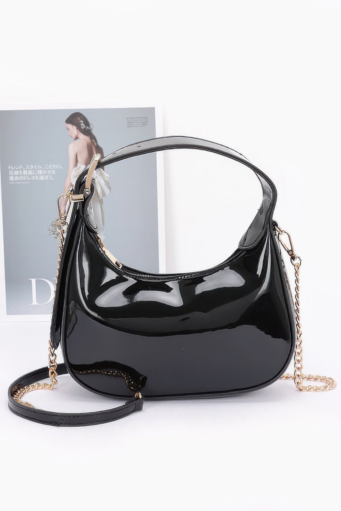 Enamel Hobo Bag - Pikemla