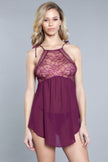 Alana Chemise Burgundy - Pikemla