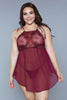 Alana Chemise Burgundy - Pikemla