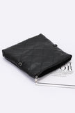 Quilted Faux Leather Pouch - Pikemla