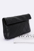 Quilted Faux Leather Pouch - Pikemla