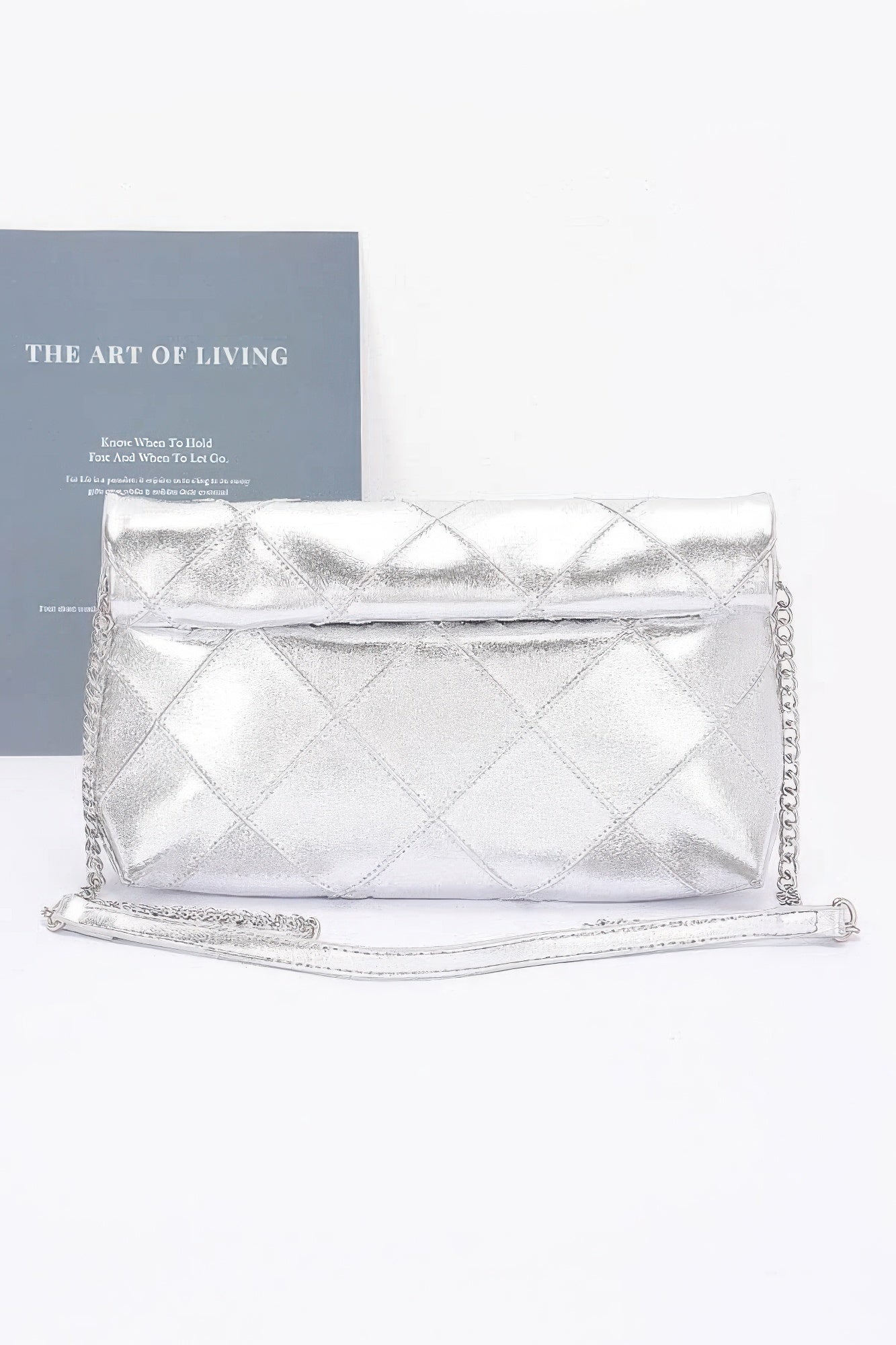Quilted Faux Leather Pouch - Pikemla
