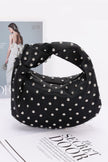 Satin Metal Studded Hobo Bag - Pikemla